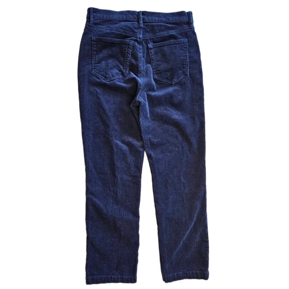 LOFT Women's Navy Syraight Corduroy Pants - Picture 6 of 12